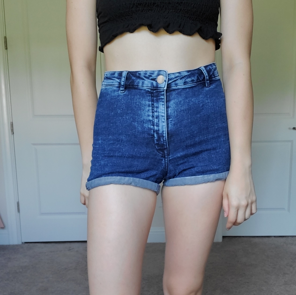 Blue Denim Shorts